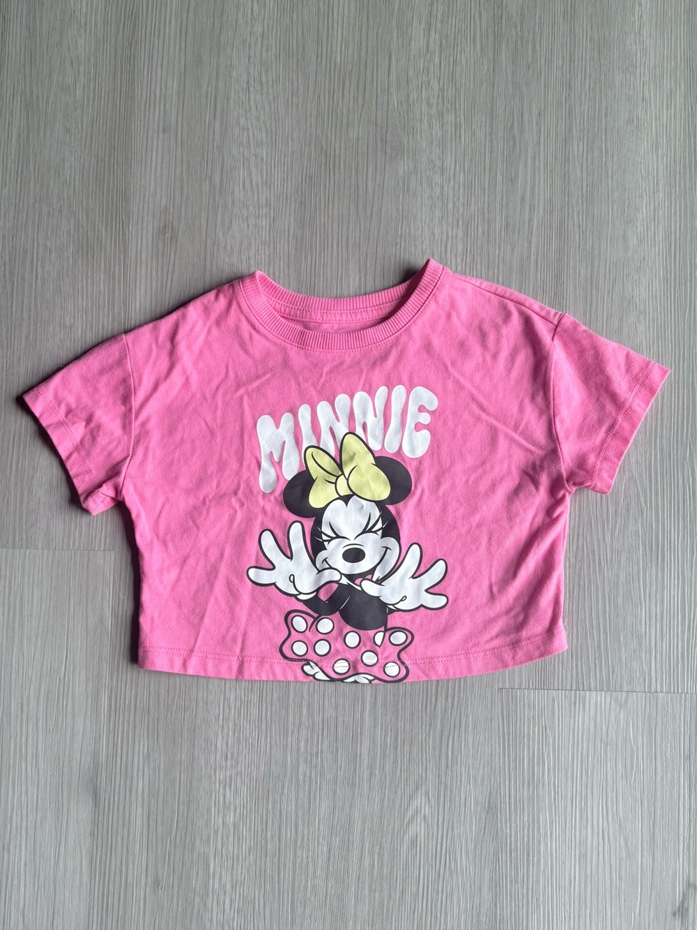 Minnie Mouse Cropped Tee- Size 3T